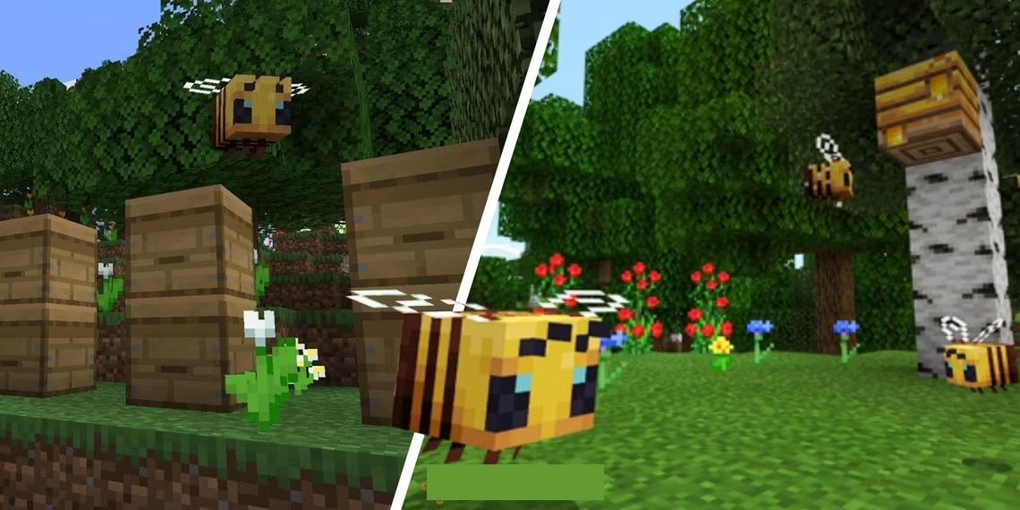 Minecraft : Comment construire une ferme d'abeilles pour obtenir des nids d'abeilles